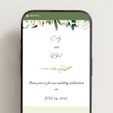 "Fresh Classic" - Wedding Website in Porcelain by Susan Moyal - Mobile Layout