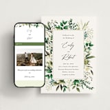 "Fresh Classic" - Wedding Website in Porcelain by Susan Moyal - Match Your Stationery