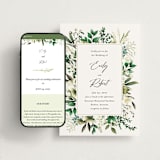 "Fresh Classic" - Wedding Website in Porcelain by Susan Moyal - Match Your Stationery