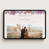 "Fleur" - Wedding Website in Sangria by Jen Owens - Desktop Design