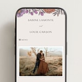 "Fleur" - Wedding Website in Sangria by Jen Owens - Mobile Layout