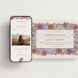 "Fleur" - Wedding Website in Sangria by Jen Owens - Match Your Stationery