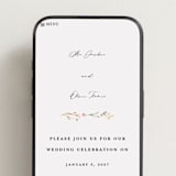 "delicate florals" - Wedding Website in Snow by Lori Wemple - Mobile Layout
