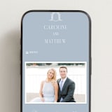 "Hartford" - Wedding Website in Powder by Erin L. Wilson - Mobile Layout