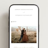 "kouignette" - Wedding Website in Chiffon by chocomocacino - Mobile Layout
