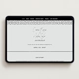 "Signature Script" - Wedding Website in Mint by Michelle Taylor - Desktop Design