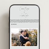 "Signature Script" - Wedding Website in Mint by Michelle Taylor - Mobile Layout