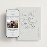 "Signature Script" - Wedding Website in Mint by Michelle Taylor - Match Your Stationery