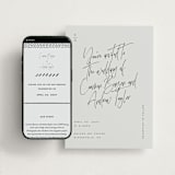 "Signature Script" - Wedding Website in Mint by Michelle Taylor - Match Your Stationery