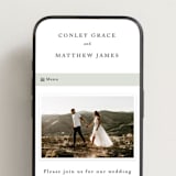 "Conley" - Wedding Website in Leaf by Kristie Kern - Mobile Layout