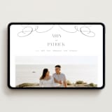 "Regal" - Wedding Website in Snow by Melinda Denison - Desktop Design