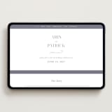 "Regal" - Wedding Website in Snow by Melinda Denison - Desktop Design