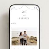 "Regal" - Wedding Website in Snow by Melinda Denison - Mobile Layout