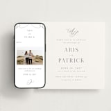 "Regal" - Wedding Website in Snow by Melinda Denison - Match Your Stationery