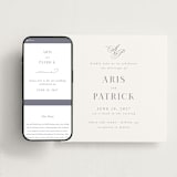 "Regal" - Wedding Website in Snow by Melinda Denison - Match Your Stationery