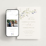 "Sweeping Meadow" - Wedding Website in Wisteria by Everett Paper Goods - Match Your Stationery