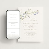 "Sweeping Meadow" - Wedding Website in Wisteria by Everett Paper Goods - Match Your Stationery