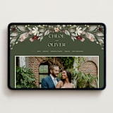 "fleur sauvage" - Wedding Website in Vert by Erin Deegan - Desktop Design