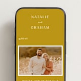 "Swoop" - Wedding Website in Marigold by Stacey Day - Mobile Layout
