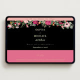"Meadow Love" - Wedding Website in Azalea by Susan Moyal - Desktop Design