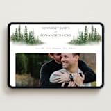 "Somerset" - Wedding Website in Evergreen by Melanie Kosuge - Desktop Design