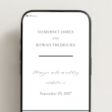 "Somerset" - Wedding Website in Evergreen by Melanie Kosuge - Mobile Layout