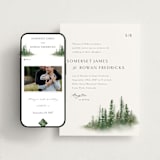 "Somerset" - Wedding Website in Evergreen by Melanie Kosuge - Match Your Stationery