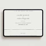"Modern Monogram" - Wedding Website in Latte by Jackie Crawford - Desktop Design