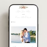 "Foliage Crest" - Wedding Website in Mulberry by Everett Paper Goods - Mobile Layout