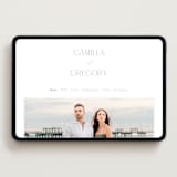 "The Hudson" - Wedding Website in Latte by Kristie Kern - Desktop Design