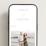 "The Hudson" - Wedding Website in Latte by Kristie Kern - Mobile Layout