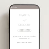 "The Hudson" - Wedding Website in Latte by Kristie Kern - Mobile Layout