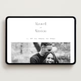 "Wedding Editorial" - Wedding Website in Tuxedo by Ana de Sousa - Desktop Design