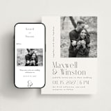 "Wedding Editorial" - Wedding Website in Tuxedo by Ana de Sousa - Match Your Stationery