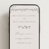 "etched floral" - Wedding Website in Stone by Phrosné Barwood - Mobile Layout