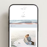 "waves" - Wedding Website in Beachy by Pixel and Hank - Mobile Layout