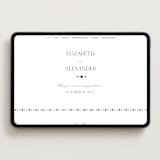 "Grande" - Wedding Website in Cotton by Carolyn Nicks - Desktop Design