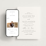 "Grande" - Wedding Website in Cotton by Carolyn Nicks - Match Your Stationery