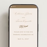 "Classically Elegant" - Wedding Website in Linen by Brandy Folse - Mobile Layout