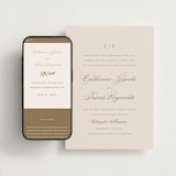 "Classically Elegant" - Wedding Website in Linen by Brandy Folse - Match Your Stationery