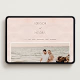 "First light" - Wedding Website in Blush by Itsy Belle Studio - Desktop Design