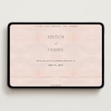 "First light" - Wedding Website in Blush by Itsy Belle Studio - Desktop Design