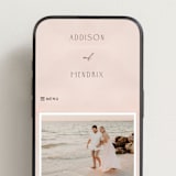 "First light" - Wedding Website in Blush by Itsy Belle Studio - Mobile Layout