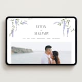 "Enchanted Evening" - Wedding Website in Lavender by Design Lotus - Desktop Design