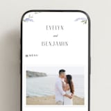 "Enchanted Evening" - Wedding Website in Lavender by Design Lotus - Mobile Layout