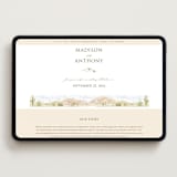 "Westward" - Wedding Website in Sandstone by Paper Sun Studio - Desktop Design