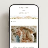 "Westward" - Wedding Website in Sandstone by Paper Sun Studio - Mobile Layout
