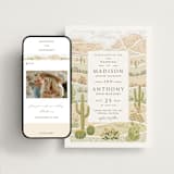"Westward" - Wedding Website in Sandstone by Paper Sun Studio - Match Your Stationery