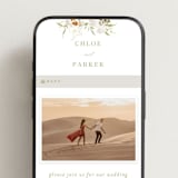 "Meadow Burst" - Wedding Website in Meadow by Grace Kreinbrink - Mobile Layout
