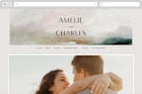 "Sunset Waves" - Wedding Website in Marine by Nicoletta Savod - Desktop Design